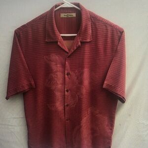 Tommy Bahama Men's Red Short Sleeve Shirt